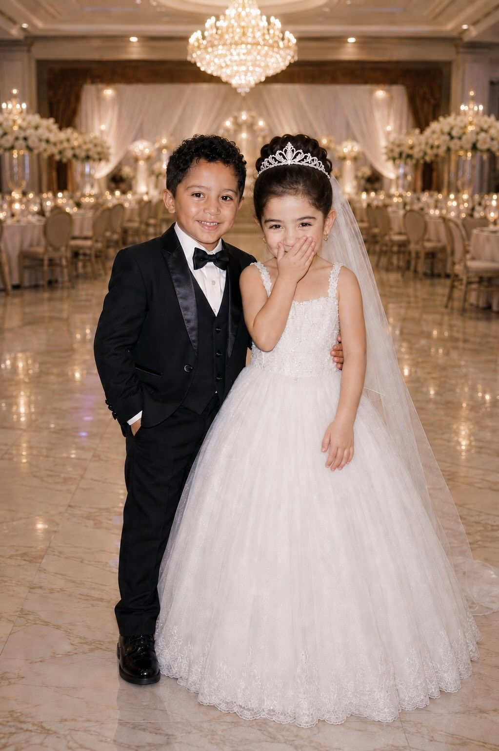Khaled and Yasmeen as children